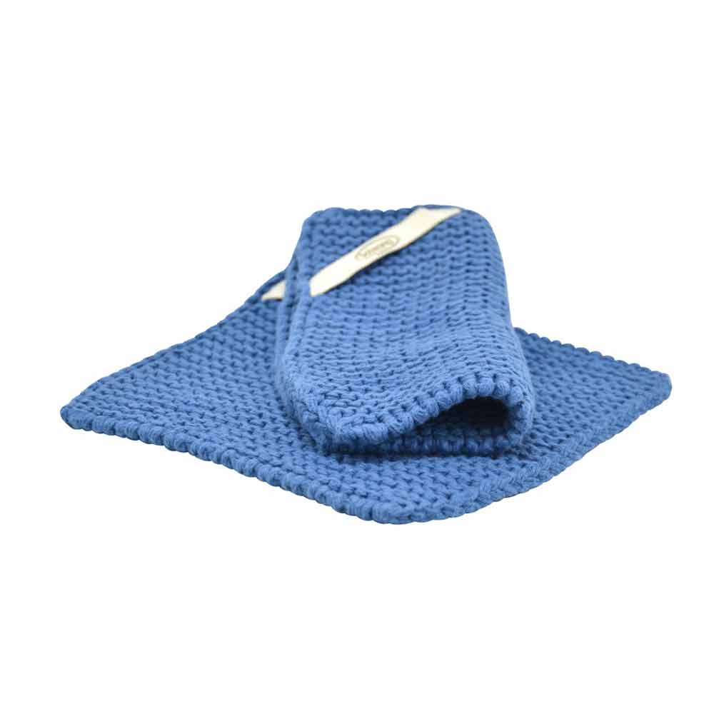 Solwang Topflappen - Staubiges Blau BIO