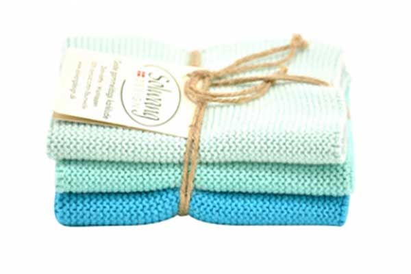 Solwang Wischtücher 3er Set - Aqua Türkis Hell