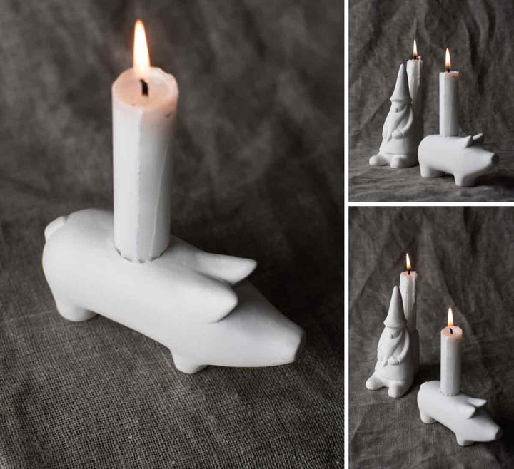 Storefactory - Hubert White candlestick