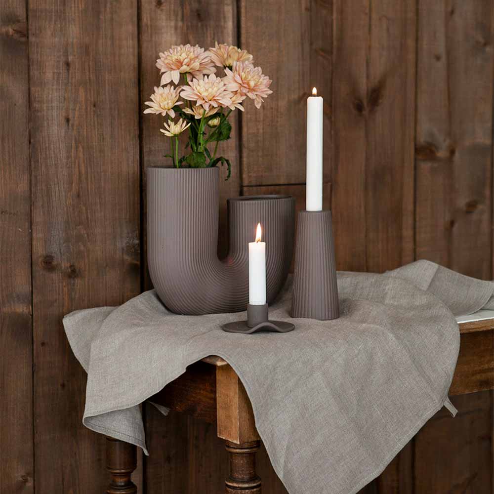 Storefactory - Linghed Kerzenhalter Small braun