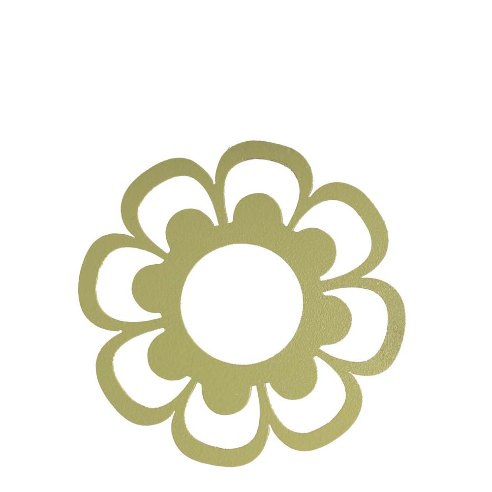 Storefactory - Ljusdala Tropfschutz Kerzenhalter Flower grün
