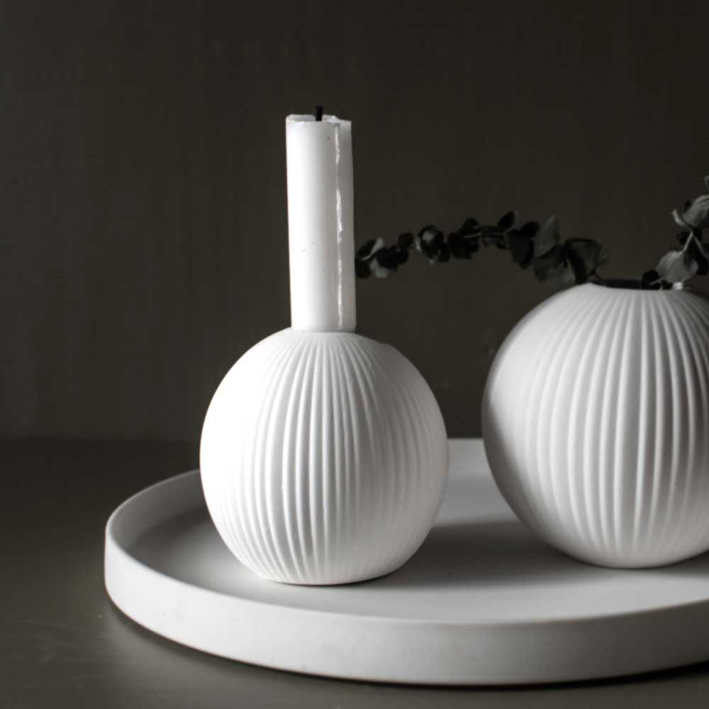 Storefactory - Vena Kerzenhalter White