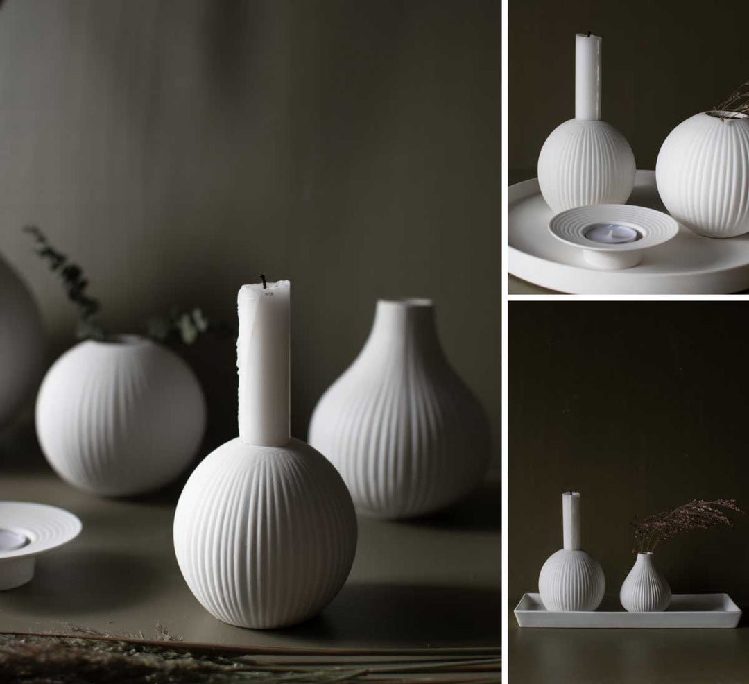 Storefactory - Vena Kerzenhalter White