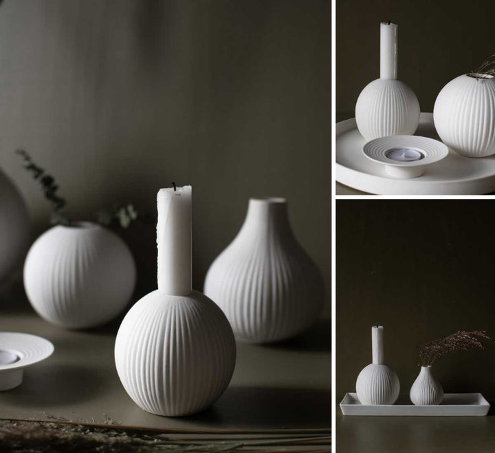 Storefactory - Vena Kerzenhalter White