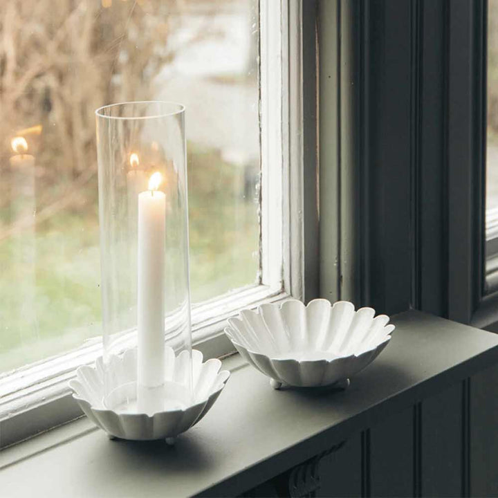 Strömshaga - Kerzenhalter für Stabkerze mit Glas Ingrid Antique